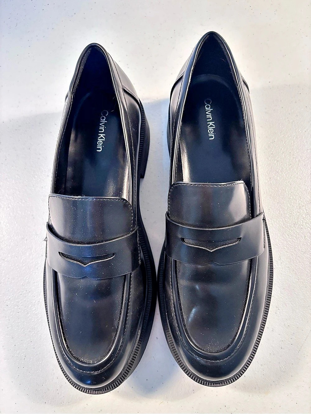 Calvin Klein Otinya Loafer Black Penny Loafers US 9 Like New